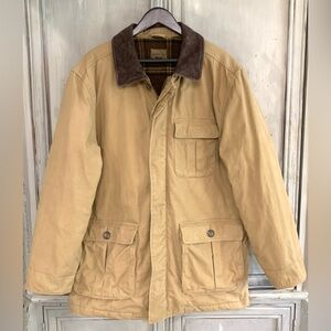 St. John’s Bay Vtg. Camel Tan Canvas Chore Coat Sz L